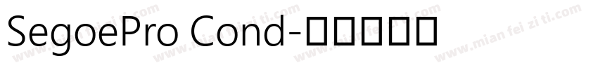 SegoePro Cond字体转换